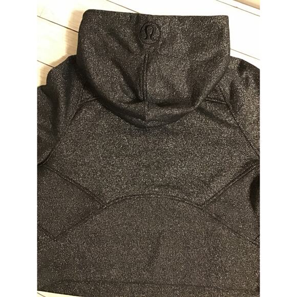NWOT Lululemon scuba oversized, half zip hoodie, size XS/S black, silver - Picture 12 of 13